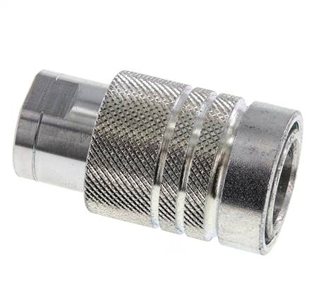 Steel DN 10 Hydraulic Coupling Socket 8 mm L Compression Ring ISO 7241-1 A/8434-1 D 16mm