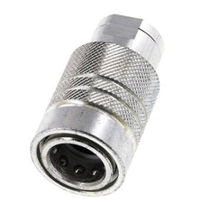 Steel DN 10 Hydraulic Coupling Socket 8 mm L Compression Ring ISO 7241-1 A/8434-1 D 16mm