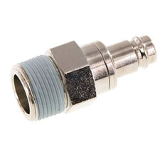 Nickel-plated Brass DN 10 Air Coupling Plug R 3/4 inch Male Double Shut-Off