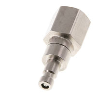 Nickel-plated Brass DN 2.7 (Micro) Air Coupling Plug G 1/8 inch Female Double Shut-Off