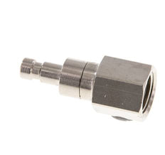 Nickel-plated Brass DN 2.7 (Micro) Air Coupling Plug G 1/8 inch Female Double Shut-Off