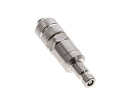 Stainless Steel 316L DN 2.7 (Micro) Air Coupling Plug 4x6 mm Union Nut Double Shut-Off