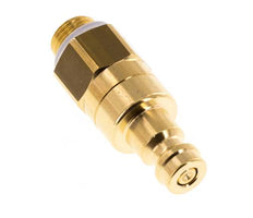 Brass DN 5 Air Coupling Plug G 1/8 inch Male Double Shut-Off