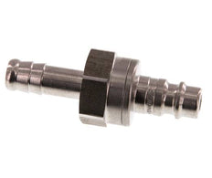 Stainless steel DN 7.2 (Euro) Air Coupling Plug 9 mm Hose Pillar Double Shut-Off