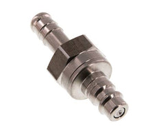 Stainless steel DN 7.2 (Euro) Air Coupling Plug 9 mm Hose Pillar Double Shut-Off