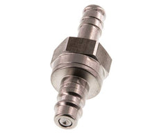 Stainless steel DN 7.2 (Euro) Air Coupling Plug 9 mm Hose Pillar Double Shut-Off