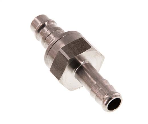 Stainless steel DN 7.2 (Euro) Air Coupling Plug 9 mm Hose Pillar Double Shut-Off