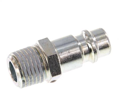 Hardened steel DN 7.2 (Euro) Air Coupling Plug R 1/4 inch Male [2 Pieces]