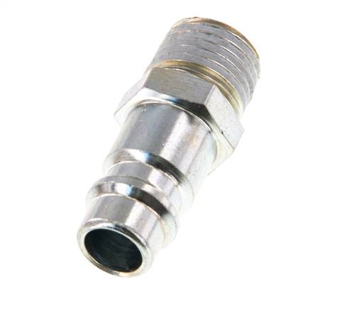 Hardened steel DN 7.2 (Euro) Air Coupling Plug R 1/4 inch Male [2 Pieces]