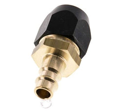 Brass DN 7.2 (Euro) Air Coupling Plug 10x16 mm Union Nut