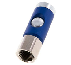 Hardened steel DN 7.4 Safety Air Coupling Socket with Push Button G 1/2 inch Female