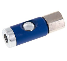 Hardened steel DN 7.4 Safety Air Coupling Socket with Push Button G 1/2 inch Female