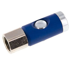 Hardened steel DN 7.4 Safety Air Coupling Socket with Push Button G 1/2 inch Female