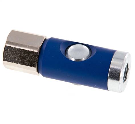 Hardened steel DN 7.4 Safety Air Coupling Socket with Push Button G 1/2 inch Female