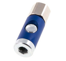 Hardened steel DN 7.4 Safety Air Coupling Socket with Push Button G 1/2 inch Female