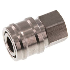 Stainless steel DN 7.2 (Euro) Air Coupling Socket G 1/4 inch Female Double Shut-Off