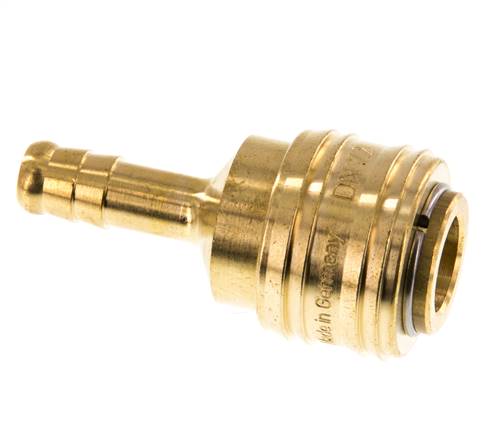 Brass DN 7.2 (Euro) Air Coupling Socket 8 mm Hose Pillar