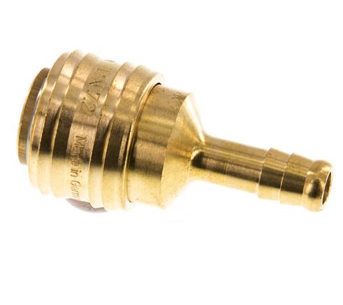 Brass DN 7.2 (Euro) Air Coupling Socket 8 mm Hose Pillar