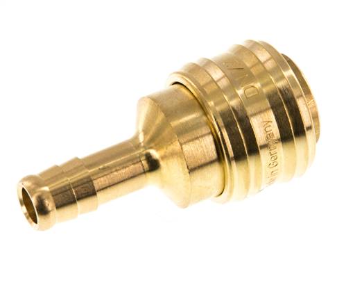 Brass DN 7.2 (Euro) Air Coupling Socket 9 mm Hose Pillar