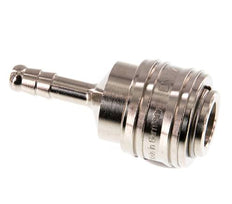 Nickel-plated Brass DN 7.2 (Euro) Air Coupling Socket 6 mm Hose Pillar