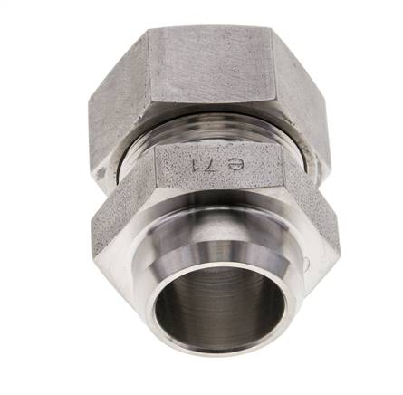 28L & 32mm Stainless Steel Straight Cutting Fitting with Welding End 160 bar ISO 8434-1