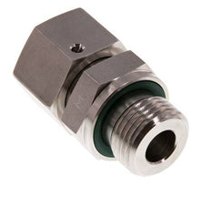 15L & G1/2'' Stainless Steel Straight Swivel with Male Threads 315 bar FKM O-ring Sealing Cone Adjustable ISO 8434-1