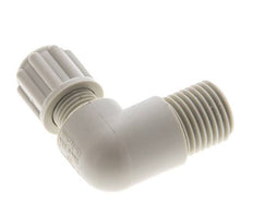 6x4mm & G1/4'' PP Elbow Compression Fitting with Male Threads 10 bar [2 Pieces]