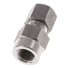 8L & G1/4'' Stainless Steel Straight Compression Fitting with Female Threads for Pressure Gauges 315 bar ISO 8434-1