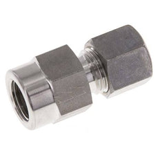 8L & G1/4'' Stainless Steel Straight Compression Fitting with Female Threads for Pressure Gauges 315 bar ISO 8434-1