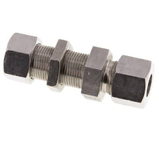 14S Stainless Steel Straight Cutting Fitting Bulkhead 630 bar ISO 8434-1