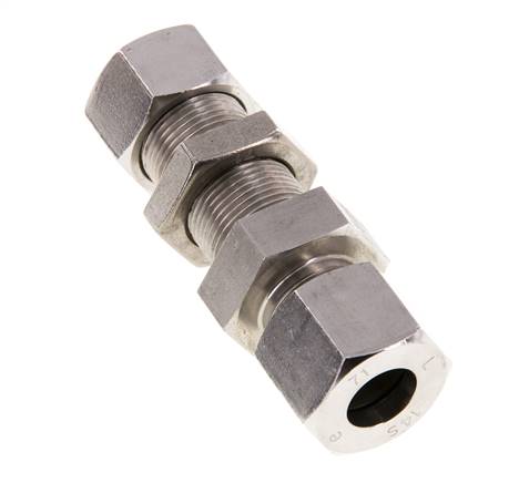 14S Stainless Steel Straight Cutting Fitting Bulkhead 630 bar ISO 8434-1