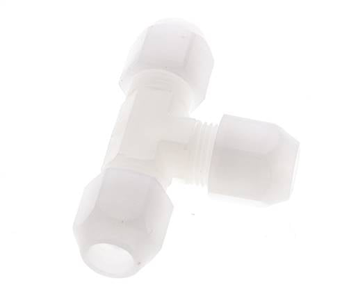 10x12mm PVDF T-Shape Hose Fitting 10bar/145psi