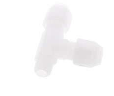 4x6mm & R1/8'' PP Right Angle Tee Hose Fitting with Male Threads 10bar/145psi [2 Pieces]