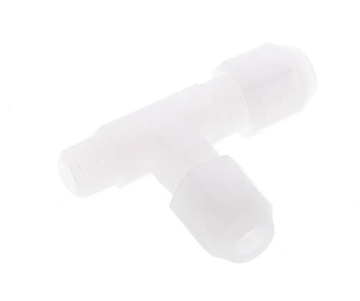 4x6mm & R1/8'' PP Right Angle Tee Hose Fitting with Male Threads 10bar/145psi [2 Pieces]