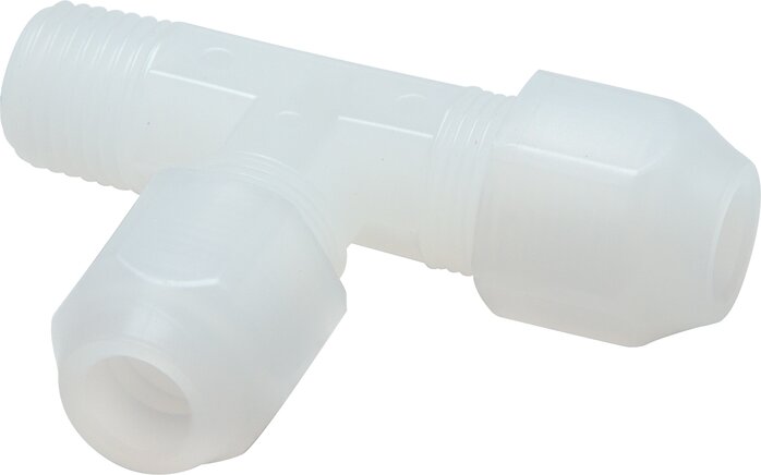 6x8mm & R1/8'' PP Right Angle Tee Hose Fitting with Male Threads 10bar/145psi [2 Pieces]