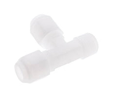8x10mm & R3/8'' PP Right Angle Tee Hose Fitting with Male Threads 10bar/145psi [2 Pieces]