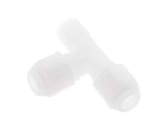 6x8mm & R1/4'' PP Right Angle Tee Hose Fitting with Male Threads 10bar/145psi [2 Pieces]
