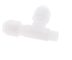 4x6mm & R1/8'' PP Right Angle Tee Hose Fitting with Male Threads 10bar/145psi [2 Pieces]