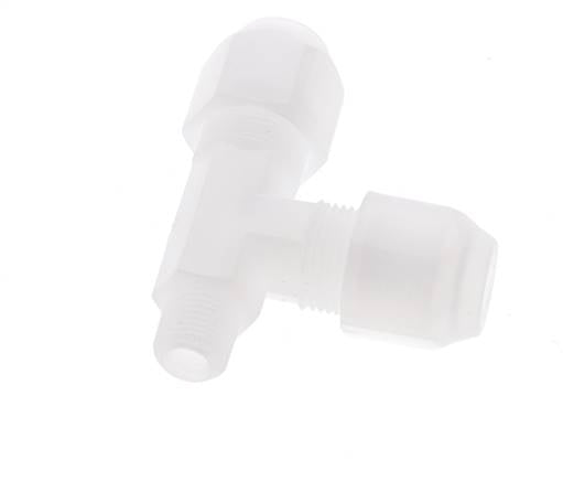 6x8mm & R1/8'' PP Right Angle Tee Hose Fitting with Male Threads 10bar/145psi [2 Pieces]