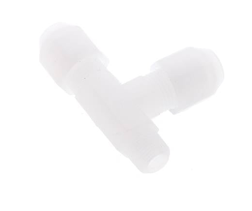 4x6mm & R1/8'' PP Right Angle Tee Hose Fitting with Male Threads 10bar/145psi [2 Pieces]