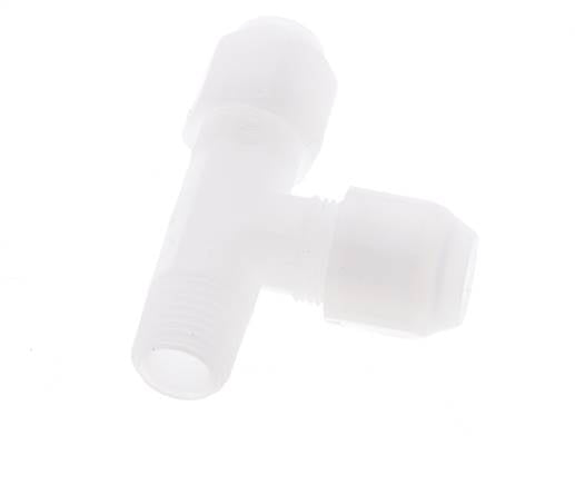 6x8mm & R1/4'' PP Right Angle Tee Hose Fitting with Male Threads 10bar/145psi [2 Pieces]