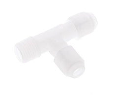 4x6mm & R1/4'' PP Right Angle Tee Hose Fitting with Male Threads 10bar/145psi [2 Pieces]