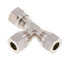 10L Nickel plated Brass T-Shape Tee Cutting Fitting 115 bar ISO 8434-1