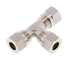 10L Nickel plated Brass T-Shape Tee Cutting Fitting 115 bar ISO 8434-1