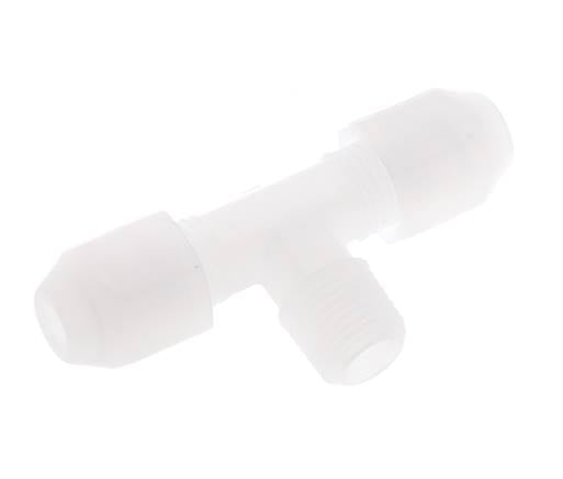 2x4mm & R1/8'' PP T-Shape Hose Fitting with Male Threads 10bar/145psi [2 Pieces]