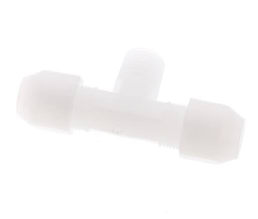 6x8mm & R1/4'' PVDF T-Shape Hose Fitting with Male Threads 10bar/145psi