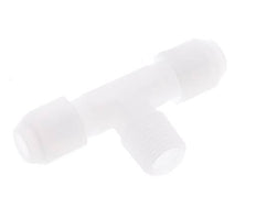 4x6mm & R1/4'' PP T-Shape Hose Fitting with Male Threads 10bar/145psi [2 Pieces]