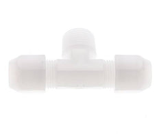 10x12mm & R1/2'' PVDF T-Shape Hose Fitting with Male Threads 10bar/145psi