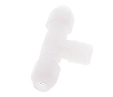 4x6mm & R1/4'' PVDF T-Shape Hose Fitting with Male Threads 10bar/145psi