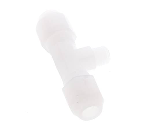 6x8mm & R1/8'' PVDF T-Shape Hose Fitting with Male Threads 10bar/145psi